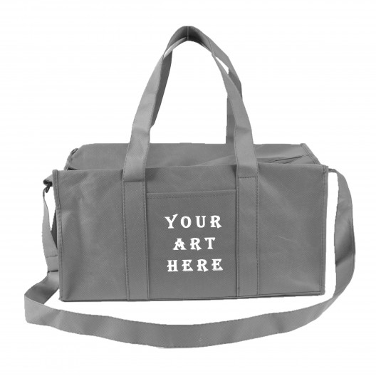 Grey Weekender Duffel Bag Non Woven Grey Weekender Duffel Bag Non Woven